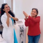 Akansha Chamola Instagram - Flaunting our advance laser in a fun way with @akankshagkhanna @drapratimgoel @cutis.in use the triple wavelength Primelase, Soprano Platinum and Titanium Lasers which are the safest and most effective laser for Indian skins. #unwantedhair #hairremoval #laser #permanenthairremoval #primelase #sopranoiceplatinum #sopranotitanium #akanshachamola #cutisskinsolution #cutisskinstudio #drapratimgoel