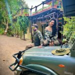 Akansha Chamola Instagram - Gaadi check ✅ ………. Sawari Check✅ ………… SAFARI check✅ …………….. Going Wild @paatlidun.safari.lodge #paatlidunsafarilodge #jimcorbettnationalpark . . . . . . . . . . . . . . . . . . . . . . . . . . #corbetttigerreserve #uttarakhand #pahadi #jimcorbett #staycation #travelgram #couplegram #tourism #travelinspiration #indiatravel #traveldiaries #travelindia #uttarakhandheaven #uttarakhandtourism #wildlifesafari #couplefashion #wanderlust #couplestyle Paatlidun Safari Lodge