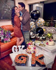 Akansha Chamola Instagram - I would have wished you a “happy birthday” like the entire world did on your Birthday;but year after year…it’s starting to get old and you aren’t 🥹
Why do You so Evidently suck at aging???Can you at least try to look older??????? 
Nevertheless Happy birthday, Handsome!!!!! My favourite Pillow , bodywarmer and ATM machine 🥰🥰🥰🥰🤗🤗🤗
*Mandatory Birthday kisses*💋
Thankyou for all the love and blessings n sooooooo many Cakes  #instafamily 🙏🏽🙏🏽🙏🏽….. 

.
.
.
.
.
.
.
.
.
. 

.
.
.
.
.
.
.
.

#happybirthday #birthdaywishes #birthdaypost #birthdaycake #couplegram #kiss #kissme #couplegoals #couplestyle #couplefashion #realcouple #marriedlife #marriedcouple #lovehim #cutecouples #funnyqoutes #gauravkhanna #slay #happyday #birthdayboy