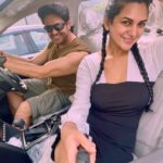 Akansha Chamola Instagram - last of this look 👀………. . . . . . . . . . . . . . . . . . . #couplegram #instacouple #coupleselfie #selfie #couplegoals #foryou #cutecouples #instacute #instamood #instaselfie #instafilters #instafashion #marriedlife #cargram #carselfie #newcar #instalove