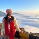 Aksha Pardasany Instagram - Over the clouds. Quite literally. Witnessed magic before my eyes ❤️ Nathula Pass, Indo - China Border 14,140ft