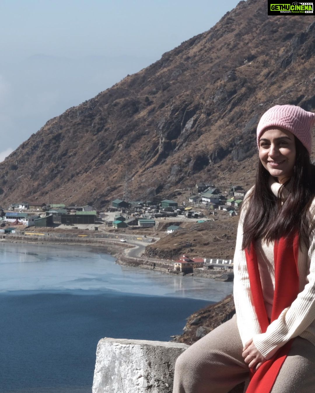 Aksha Pardasany Instagram - Over the clouds. Quite literally. Witnessed magic before my eyes ❤️ Nathula Pass, Indo - China Border 14,140ft