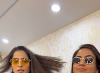 Aksha Pardasany Instagram - Polishing our dance skills ahead of Dahihandi 💃🏼💃🏼 😁😁😁😁 #dance #reel #timepass #dahihandi #freakoutdance #dancereels #reelsofinstagram #fun