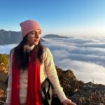 Aksha Pardasany Instagram - Over the clouds. Quite literally. Witnessed magic before my eyes ❤️ Nathula Pass, Indo - China Border 14,140ft