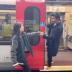 Akshara Haasan Instagram - We all have a bit of Srk, Kajol and Ddlj in us, don’t we? DDLJ phirse release ho gayi theatres mai, casting zabardasti maine last minute ki… toh.. dekhiye. The train we got bang on !! 🫣😜. Baaki, Am just adding to the ripple of simran babuji and raj.. may the waves of love ripple through time and space … with occasional babuji conflicts.. woh bhi zaroori hai. Simran ~ @aksharaa.haasan Babuji ~ Ashwini Chopra who was the line producer of the film me and Aksharaa shot for. Passing shots by @audipratik4 @kamleshkalsulkar Dop @mostly.street Special mention @safeenas_beauty 🤍 #SRKburdayweekspecial #ddlj #dilwaledulhanialejayenge #srk #kajol #shahrukhkhan #satyajeetdubey #aksharaahaasan