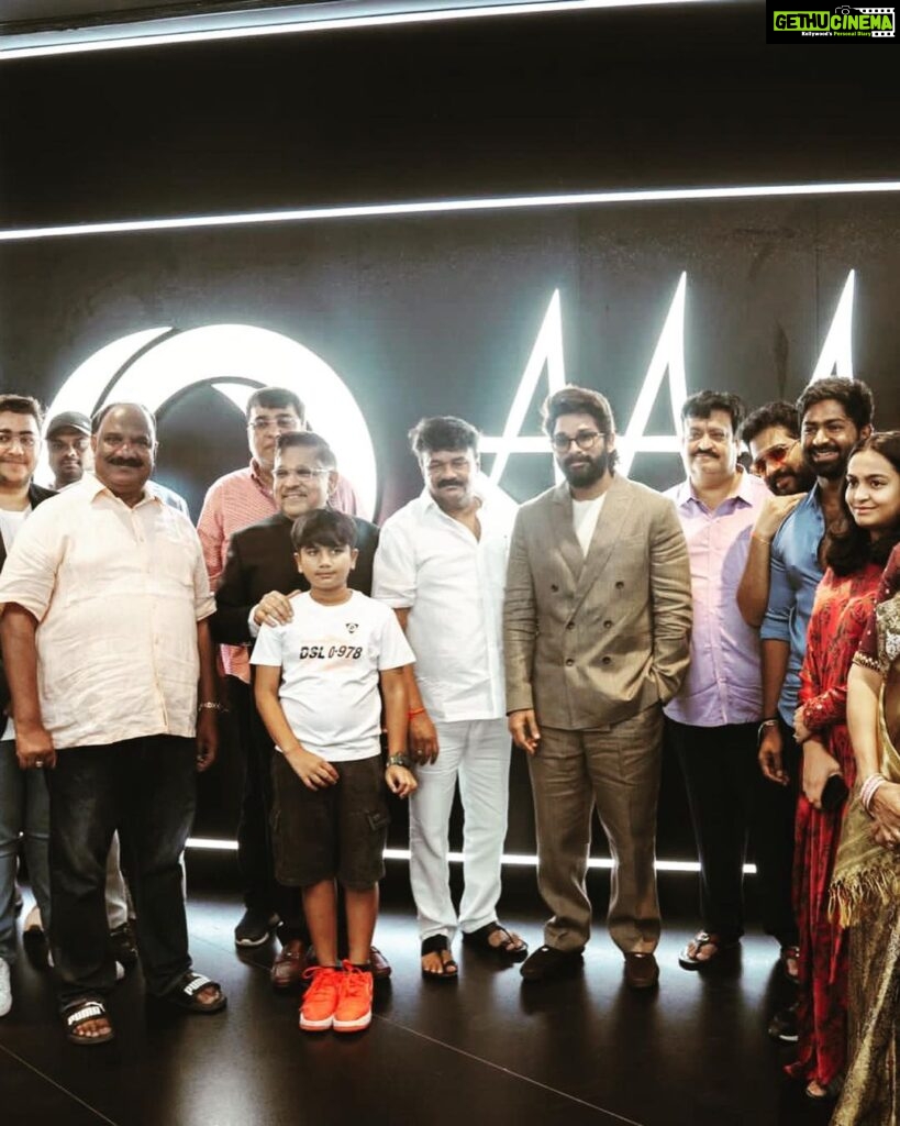 Allu Arjun Instagram - Today is a day of joy and celebration as the AAA Cinemas open its doors to the world of movies! I invite all of you to come and experience the magic of cinema at its finest. Join us as we unveil a new chapter in the world of movies. @aaa.cinemas