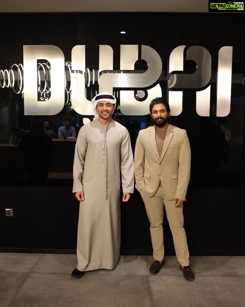 Allu Arjun Instagram - Thank you DUBAI for the wonderful experience once again . Thank you for the Golden Visa . See you soon again . @visit.dubai @dubaidet