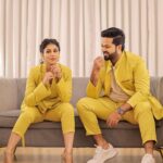 Alya Manasa Instagram - Shine ✨ like a sun 🌞 #sunkudumbamvirudhugal2023 Styled by @indu_ig Makeup @makeup_by_kez Outfit @yaradesigners Shot by @dhanush__photography Hairdo (Alya) @banu_hairstylist_sareedrapist Location @kezmakeupstudioandacademy Earring @fineshinejewels Hair do (Sanjeev) @vyhaan_gopi . . #nofilter #style #music #beauty #ootd #outfits #trending
