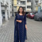 Alya Manasa Instagram - Feeling confident and blue-tiful! 💙✨ Elegant dress @hamsini_boutique . . #nofilter #stlye #music #beauty #ootd #outfits #trending