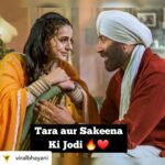 Ameesha Patel Instagram - Posted @withregram • @viralbhayani The producers released The first look of the much awaited super hit Jodi of Tara and sakeena today for their upcoming film gadar 2 which release this august and we are simply loving it. #ameeshapatel #sunnydeol