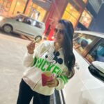Ameesha Patel Instagram - Enroute Pune and only 4 hours from Mumabi to Panvel 🙈🙈🙈🙈….. McDonald’s has to save the day 🍔🍔🍔🍔