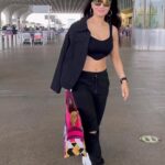 Ameesha Patel Instagram - Posted @withregram • @instantbollywood Super stylish 🌟 hot looking 🔥 Ameesha Patel seen leaving for Dubai ✈️ events. #ameeshapatel #dubai #gadar #av