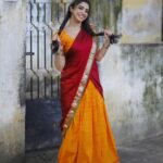 Ameya Mathew Instagram - തമിഴ് സെൽവി !👧🏻🫣😌😜 NB : ഇന്ത സീരീസ് പിക്സോടെ ലാസ്റ്റ് പോസ്റ്റ്‌ ഇതു..!😌😹 . . Team: @shotsbyuv @sat_narain Outfit: @ivalinmabia Muah: @ramyaa_makeupartistry Chennai, India