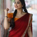 Ameya Mathew Instagram - തമിഴ് സെൽവി !👧🏻🫣😌😜 NB : ഇന്ത സീരീസ് പിക്സോടെ ലാസ്റ്റ് പോസ്റ്റ്‌ ഇതു..!😌😹 . . Team: @shotsbyuv @sat_narain Outfit: @ivalinmabia Muah: @ramyaa_makeupartistry Chennai, India