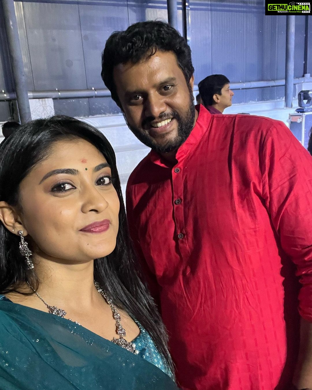 Ammu Abhirami Instagram - Very happy and humbled to be a part of Maatram family forever♥️ Thank you so much @udaya_sankar1986 anna for always being kind and supportive😊 Had such a wonderful time✨ #maatramfoundation