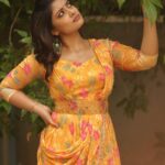 Ammu Abhirami Instagram - Manjal🌻💛🧿 Dream team: 📸 @sat_narain @the.portrait.culture ✨ Muah @kabooki_mua and team✨ Outfit @akira_the_couture__ ✨