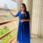 Amrutha Nair Instagram - 💙 Outfit @alank_ritaboutique