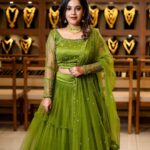 Amrutha Nair Instagram - 💚🫰🏻 Outfit @evanshi_designs Pic @vipinjkumar