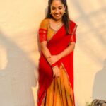 Amrutha Nair Instagram - Attukal Costume @ambily__nair mom❤️