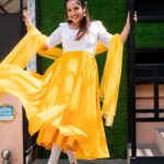 Amrutha Nair Instagram - 💛🥰 Outfit @udupp_by_devikaraju Location @blushingtone_by_veenavineeth MUA @blushingtone_by_veenavineeth Pic @vipinjkumar