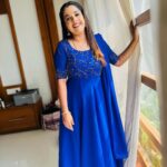 Amrutha Nair Instagram - 💙 Outfit @alank_ritaboutique