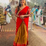 Amrutha Nair Instagram - Attukal Costume @ambily__nair mom❤️