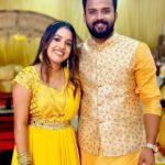 Amrutha Nair Instagram - 💛 @_aju_thomas_ Outfit @fab.d.studio @geethagovindam23 @asianet Trivandrum, India