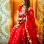 Amrutha Nair Instagram - 🌹 @nila_make_overs Saree @varnudais