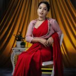 Amrutha Nair Instagram - Happyyyyy New Year Everyone ♥️♥️♥️ Attire @bybbecca 📸 @jithuthampifm @travancoreads MUA @brides_of_deepthi Team @tbilisi_events @jishnu_budgetweddings @padma_kumar_vinu @signature_by_jithin