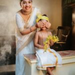 Amrutha Nair Instagram - കണികാണും നേരം കമലനേത്രന്റെ നിറമേഴും മഞ്ഞ തുകിൽ ചാർത്തി കനക കിങ്ങിണി വളകൾ മോതിരം അണിഞ്ഞുകാണണം ഭഗവാനെ ♥️ @avni.vineeth 😘 Pic @colorpadam_photography @vipinjkumar MUA @blushingtone_by_veenavineeth Attire @tanirika_collectio Ornaments @gem.forher Blouse design @vybhadesignerstudio Trivandrum, India