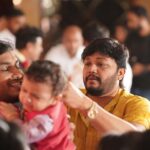 Amulya Instagram - Forever Cherishing ✨ Thank you Shivanna 🙏and Ganesh sir and ma’am for your love & blessings on Atharv & Adhaav ❤️ @nimmashivarajkumar @goldenstar_ganesh @shilpaaganesh
