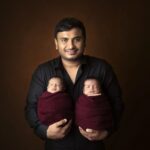 Amulya Instagram - Introducing our two little bundle of joy and happiness on the auspicious occasion of Krishna Janmashtami❤️ Bless them too with all your heart ❤️ ನಮ್ಮ ಮುದ್ದಿನ ಕಂದಮ್ಮಗಳ ಮೇಲೆ ನಿಮ್ಮ ಶುಭಾಶೀರ್ವಾದವಿರಲಿ. Photography: @tinyyawnsphotography Makeup: @yathishmakeover03 #AJhappiness #twins #familygrowing