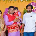 Amulya Instagram - Moments to cherish forever , heartful thanks for gifting these special moments with your presence on Atharv & Aadhav naming celebration @dhruva_sarjaa @premnenapirali @darling_krishnaa @milananagaraj @nishvika_ @i_am_anissh @srujanlokesh @krishna_ajai_rao @imsimhaa @bhuvann_ponnannaa_official @harshikapoonachaofficial 🫶