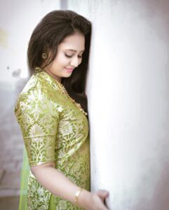 Amulya Instagram - “Be a giver” A giver of love , A giver of good vibes and giver of strength 💚

Photography: @pkstudiophotography