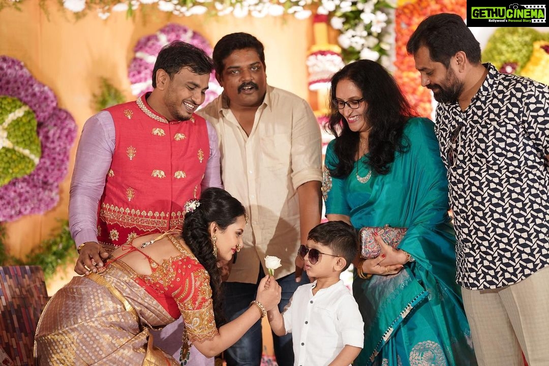 Amulya Instagram - Thanks for gracing the occasion and showering the blessings on Atharv & Aadhav 🤗😍🙏
