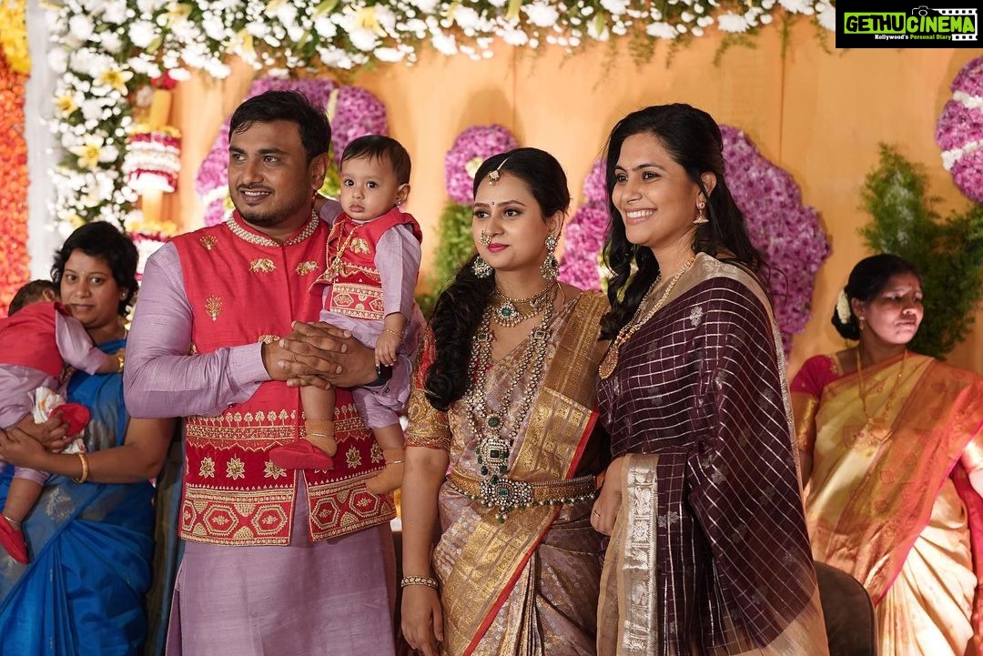 Amulya Instagram - Thanks for gracing the occasion and showering the blessings on Atharv & Aadhav 🤗😍🙏