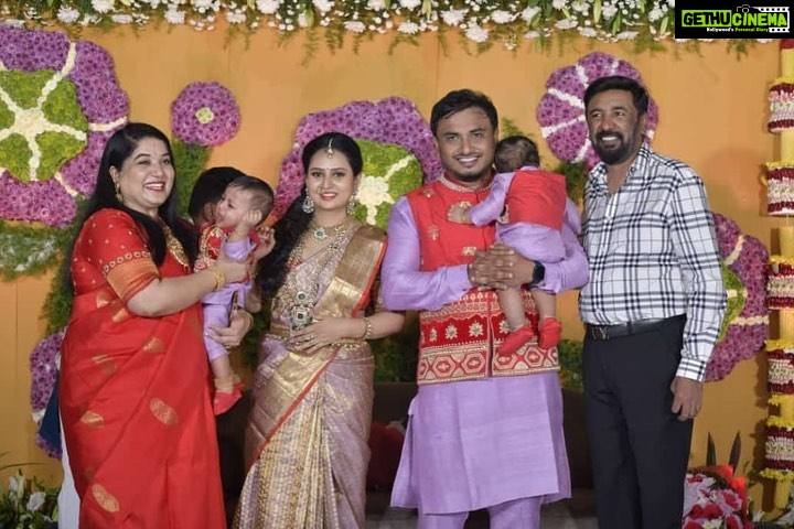 Amulya Instagram - Thanks for gracing the occasion and showering the blessings on Atharv & Aadhav 🤗😍🙏