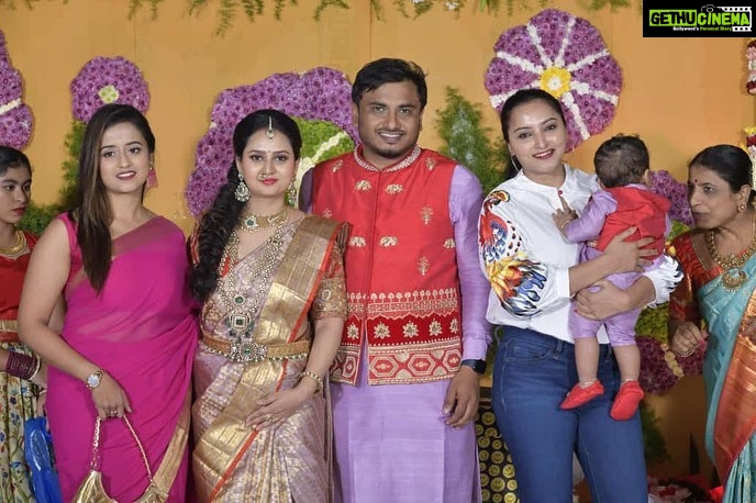 Amulya Instagram - Thanks for gracing the occasion and showering the blessings on Atharv & Aadhav 🤗😍🙏