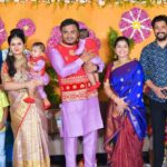 Amulya Instagram - Moments to cherish forever , heartful thanks for gifting these special moments with your presence on Atharv & Aadhav naming celebration @dhruva_sarjaa @premnenapirali @darling_krishnaa @milananagaraj @nishvika_ @i_am_anissh @srujanlokesh @krishna_ajai_rao @imsimhaa @bhuvann_ponnannaa_official @harshikapoonachaofficial 🫶
