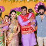 Amulya Instagram - Moments to cherish forever , heartful thanks for gifting these special moments with your presence on Atharv & Aadhav naming celebration @dhruva_sarjaa @premnenapirali @darling_krishnaa @milananagaraj @nishvika_ @i_am_anissh @srujanlokesh @krishna_ajai_rao @imsimhaa @bhuvann_ponnannaa_official @harshikapoonachaofficial 🫶