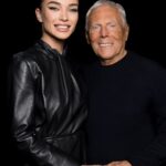 Amy Jackson Instagram - Congratulations Mr @giorgioarmani on your incredible show & thankyou to my @armanibeauty family for another beautiful occasion 🖤 #MFW