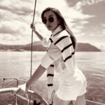 Amy Jackson Instagram - Yesterday we celebrated #WorldOceanDay out at sea with @paulandshark . We were able to reconnect with nature, snorkel with marine life and actually take a moment to breathe in fresh air. It made us remember why it’s so important to love and respect our oceans. As human beings we’re all water babies. Whether we go as far back to our evolution or to the nine months before we’re born; swimming around in our Mum’s tummy’s. On top of that we are 60% water and it’s scientifically proven that being close to a water source whether it be natural, manmade or digital instantly has the ability to calm our nervous system - the concept being called ‘Blue Mind.’ So my wish for everyone this #WorldOceanDay is to fall back in love with our waters. When we enjoy and appreciate them, I know we will do a better job at protecting them as well as reaping the health benefits ourselves ________________________ Whilst we were World Ocean Day, I received devastating news about a @seashepherduk mission close to my heart. They reported on another whale slaughter in the Faroe Islands this week. 63 whales, including pregnant females and their foetuses, 6 juveniles and 2 very young calves had their lives taken from them in a cruel and indefensible way. Not only are these barbaric hunts cruel and unnecessary but they also have an extreme knock on effect to our ocean’s biodiversity which then affects us. Please stand with us to persistently put pressure on politicians and decision makers who have the power to end these slaughters. There’s not one article in the press about this since last year. We need to share and repost across our channels to ensure this comes to an end. Find more information on @seashepherduk Again, thankyou @paulandshark and @tigubeach for all of your conservation work and having us be apart of your #FollowTheShark sail. Amy 💙 Portofino Coast, Italy