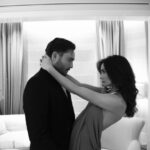 Amy Jackson Instagram - Private show with the music blastin’ Shot by my love @frederic.monceau ❤️‍🔥 Styled by @kstewartstylist in @chopard for their Cannes Film Festival Gentleman’s Evening