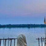 Anagha Bhosale Instagram - Lord Sri Krishna says in Bhagavad Gita that among all the Rivers of the world; I am River Ganga ….tera karma hi hai jo tere sang jaye….asking for forgiveness 🙏🏻🦚 #grateful Nabadwip Dham ''Birth Place Of Sri Chaitanya''