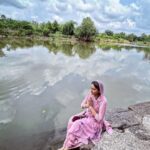 Anagha Bhosale Instagram - Aachamanam – A way to purify and refresh the body, mind and soul . The literally meaning of the word Aachamana means to sip. According to Vedic scriptures, Aachamanam is the process of sipping drops of water known as Jalapanam while reciting the various names of Lord Vishnu. Aachamanam is a purification ritual in which an individual sips water three times from the base of the right thumb known as Brahma Theertha while reciting the 21 different names of Lord Vishnu. Someshwar Temple, Nashik