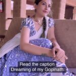 Anagha Bhosale Instagram - Just remember,life is a love story of atma & paramatma , atma (we) are away / separated from paramatma (krishna) it’s all about how we spend our entire life connecting to god / finding him & then meet each other at the end . Krishna is everywhere, he says the one who sees me everywhere & in everything, he is not lost to me & nor I am lost to him …..stay strong & have 💯 faith in him… Govardhan Eco Village (GEV) - Sri Radha Vrindavanbihari Temple, Mumbai.