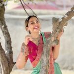 Anagha Bhosale Instagram – Radhashtami 2022 ready!! 
Hari Bol 🦚💙🙌🏻🌸 श्री धाम वृंदावन