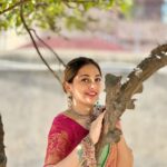 Anagha Bhosale Instagram – Radhashtami 2022 ready!! 
Hari Bol 🦚💙🙌🏻🌸 श्री धाम वृंदावन