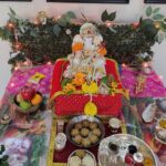 Anagha Bhosale Instagram - Happy Ganesh Chaturthi 🦚🙏🏻2022 Ganpati bappa Morya Mangal murti Morya Undir 🐭mama ki Jai May vighnaharta remove all the vighna from our desires & Hari gives us that blessing to serve through our desires 🦚🙏🏻🙌🏻 Hari Bol