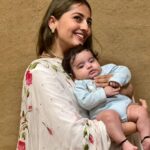 Anagha Bhosale Instagram - Meet madhumangal, Radha , pushti, radheshwari Time spent playing with children is never wasted 💙🦚 Greatest gift from krishna 🦚